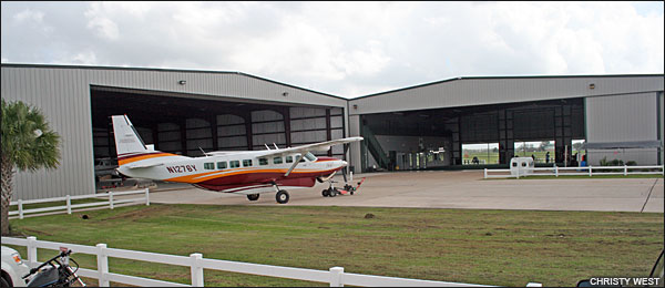 Skydive Spaceland hangars