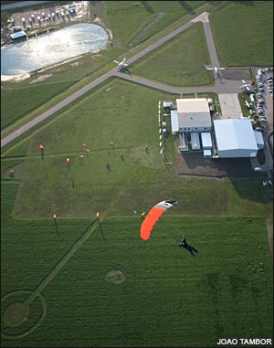 Landing at Skydive Spaceland