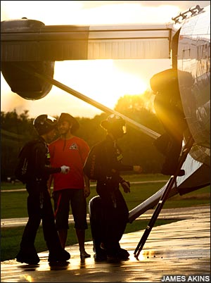 Loading for sunset