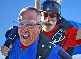 Tandem sky diving