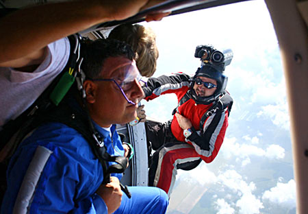 Tandem with videographer