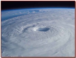 Satellite photo of Hurricane Ike
