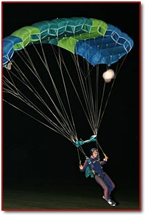 Tyler Smith landing at night